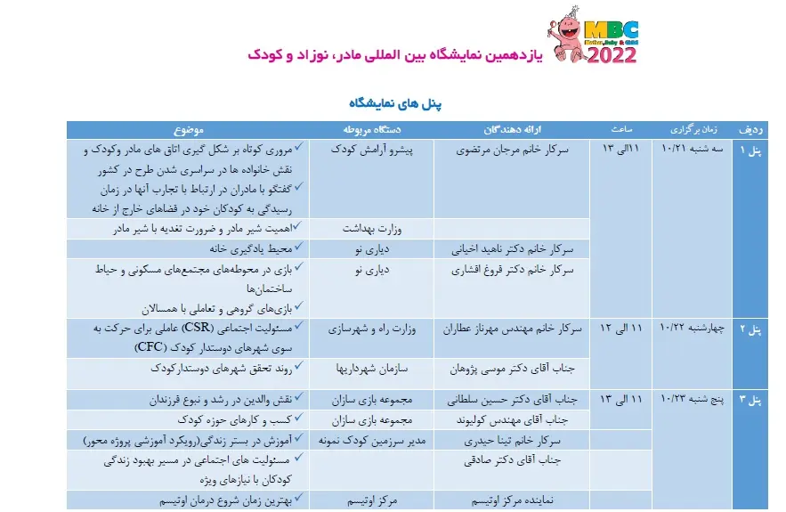 پنل-نمایشگاه-مادر-نوزاد-۱