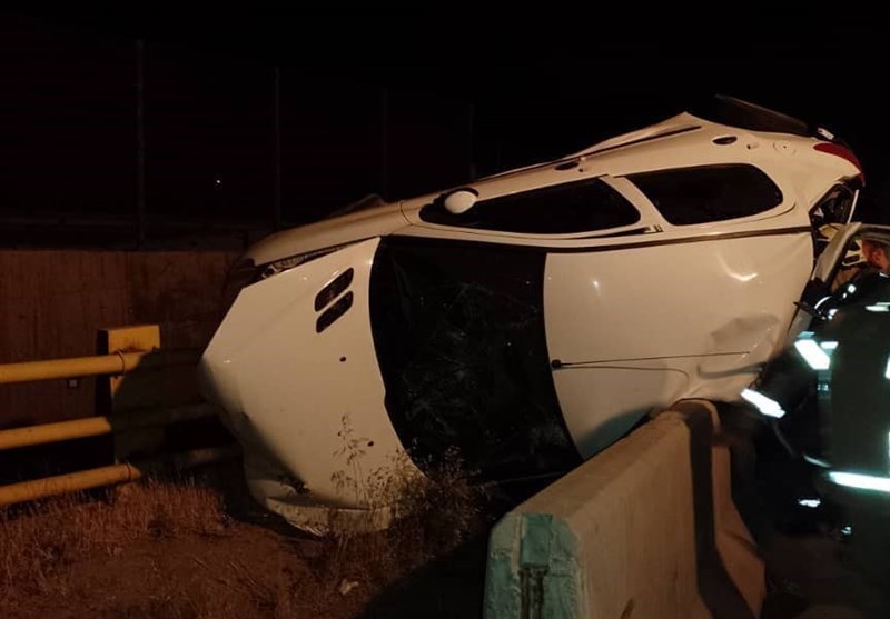 4 کشنه و زخمی در حادثه واژگونی پژو 206 + عکس