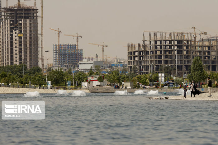 تمساح چیتگر اردک ماهی از آب درآمد